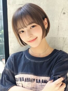 カグヤ 春江店(Kaguya)の写真/色持ち・発色・ダメージレスにこだわったカラーで艶感のあるキレイな仕上がりに♪イルミナカラー取り扱い◎