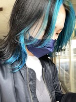 インカント バイ ハンズ incanto by hands&nbsp;ブルーインナーカラー×レイヤーミディ（アディクシーカラー）