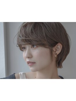 ≪カット+カラー+TR\13200≫コテやアイロンで自由にアレンジ◎ショートだからできる大人可愛いシルエットに