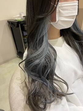 デュノヘアー 神戸三宮店(DUNO hair) Silver　blue　innercolor