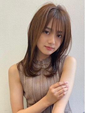 レイヤー×セミロング