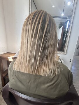 バレイヤージュ/ホワイトベージュ