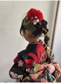 七五三アレンジ/七五三着付け/京橋着付け/7歳着付け