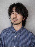 動きで魅せる大人の色気パーマ　＃メンズ　ブリーチ＃ブリーチ