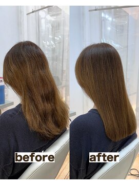 シゲ 自由が丘店(SHIGE) 毎月白髪染めしてても大丈夫/地毛風髪質改善ストレート/縮毛矯正
