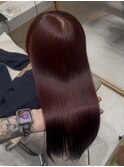 髪質改善 ワインレッド ブリーチなし チェリーピンク ［mizuki］