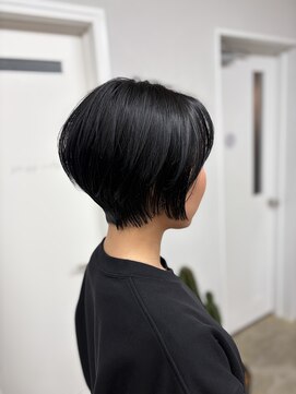 モコヘアーフロール(MOCO hair flor) 360度美シルエット*丸みショートボブ/黒髪