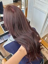 マリアバイアフロート(Maria by AFLOAT)&nbsp;〈藤間〉ブリーチなしラベンダーピンク/大人かわいい/艶感カラー