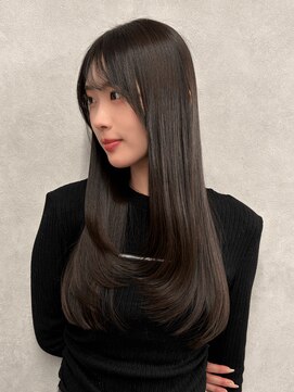 テネール(TENELE) 地毛風グレージュ ロング Premium髪質改善