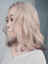 プネル(punel)&nbsp;原宿　ホワイトミルクティー　ミディアム#ローライトカラー