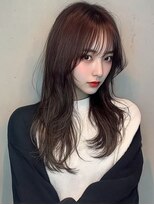 レア 新越谷(LEA) 韓国風ウェーブレイヤー × ダークモカ