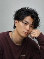ブラック(BLACK)&nbsp;ツイストスパイラル/フェザースパイラル/メンズパーマ
