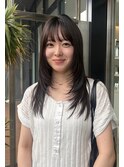 顔周りレイヤーロングレイヤーカットバタフライカット茗荷谷