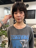 ドッグスター(dog star) ショートウルフニュアンスパーマくせ毛風パーマ登戸向ヶ丘遊園