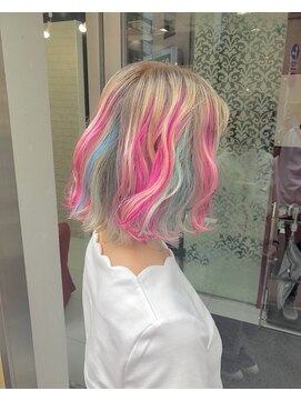プライズ 錦糸町北口店(prize) 派手髪/ハイトーンカラー/ユニコーンカラー/ボブ錦糸町北口