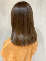 アルバム 新宿(ALBUM SHINJUKU)&nbsp;モカグレージュ_オリーブカラーセミウェットウェーブ_ba304322