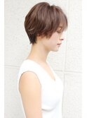 20代30代40代大人可愛いひし形ショートボブ　襟足すっきり