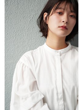 フォト 新宿(foto) グレーベージュ前髪パーマレイヤーカットダブルカラー髪質改善