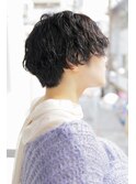 大人可愛い20代30代40代黒髪前下がりショートボブ丸みショート◎