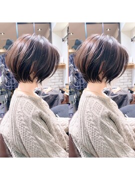 アヴァロン(AVALON) 絶壁解消×くびれ×30代40代50代×前髪長め大人ショートボブ永