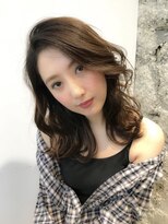 【遠藤】かき上げバング20代30代40代オルチャン韓国外ハネミディ