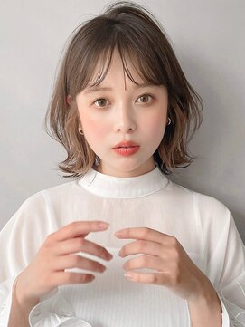 リヤン 表参道(lyann) 美髪ホワイトグレージュネビージュ大人かわいい こなれミディ*