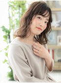 黒髪バレイヤージュ前下がりミディアムウルフc5浦和20代30代40代