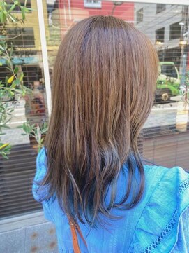 ノイ(neu) 夏にピッタリ涼し気BLUE【髪質改善/デザインカラー】