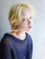 アルバム 銀座(ALBUM GINZA)&nbsp;イエローロブ_グレージュカラーボブウルフココアベージュ_28687