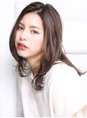 大人可愛い小顔美髪ツヤ髪外国人風カラーくすみブラウンA9