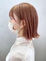 アイティーバイアルバム 藤沢店(IT by ALBUM)&nbsp;ミルキーピンク_斜めバンググレージュカラー_ba409122