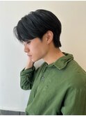 メンズ韓国ヘアー　センターパート/10代20代30代