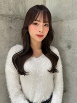 ロンド マーレ 天神大名店(Lond mare) レイヤーロング/ツヤ黒髪/レイヤーカット/アッシュカラー