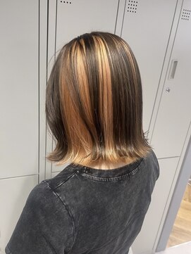 バレ(BALE) アンブレラカラー/オレンジ/インナーカラー/ブリーチ/滋賀/草津