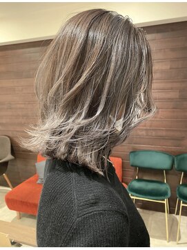 ジャム(Jam) 切りっぱなしボブ×ミルクティーグレージュ★中村大輔