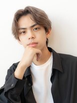 イオ 本厚木(io)&nbsp;センターパート波巻きスパイラルパーマメンズカットモテ髪