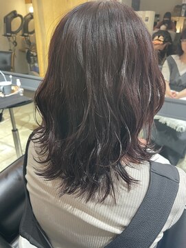 ジルコ ZiRCO ピンクブラウン×くせ毛