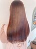 【低ダメージ】縮毛矯正＋カラーリタッチ＋カット+クイックTr￥16800