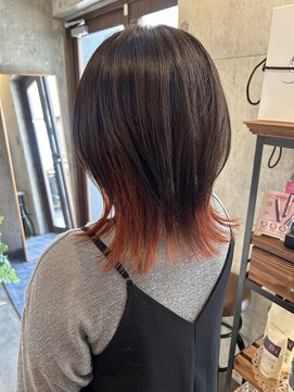 ベルバイヘアスイッチ(by hairswitch) オレンジインナー/ウルフボブ