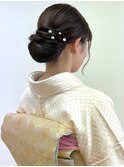 着物タイトシニヨン【品川/ヘアセット】