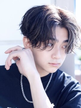 フィフス 仙台(fifth) ニュアンスパーマ毛流れセンターパートウルフフェザーパーマ