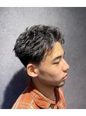 スペインカールスパイキーショートツーブロック短髪