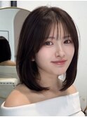 （韓国ボブ/シースルー前髪/髪質改善/内巻き/ひし形ボブ）