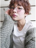 大人かわいい！骨格補正小顔ショート×バイオレット【Belle銀座