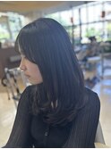 ホワイトグレージュ/デジタルパーマ/チェリーブラウン/成田/白髪