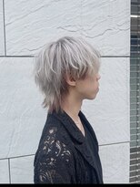 ハイライト/マッシュパーマ/ウルフ/アッシュブラック/渋谷駅
