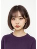 ≪土日限定*2名≫デザインカット＋透明感カラー￥8400