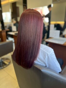 ヘアーメイク グレース 本店(HAIR MAKE GRACE) 艶感アップピンク系カラー