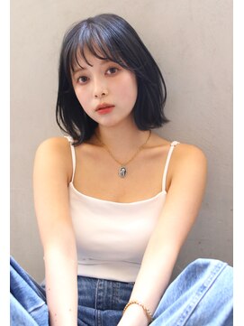 ブラン 広島八丁堀(Blanc) 【Blanc】大人ボブ＿黒髪スタイル＿ミディアム