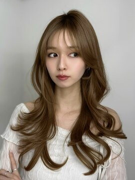 アマトウキョウスマートサロン(AMA TOKYO×Smart Salon) 韓国ヘア　2wayバング  レイヤーカット くびれヘア  顔周り